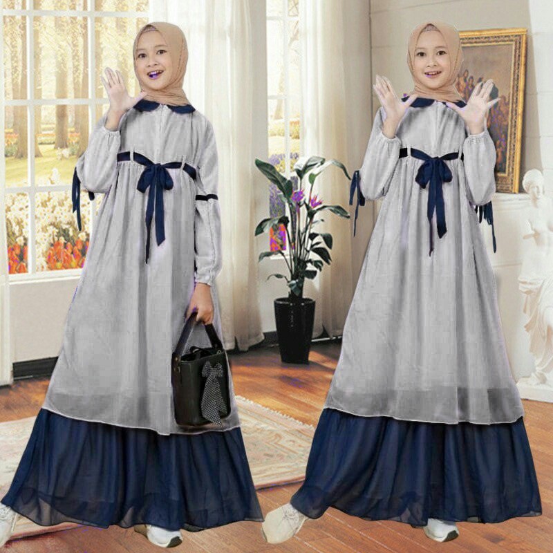 Lesty Kids Baju Gamis Syar’i Anak Perempuan Usia 12-14 Tahun