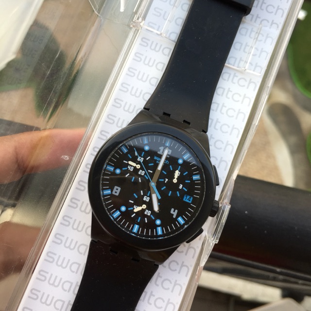 Swatch chrono black