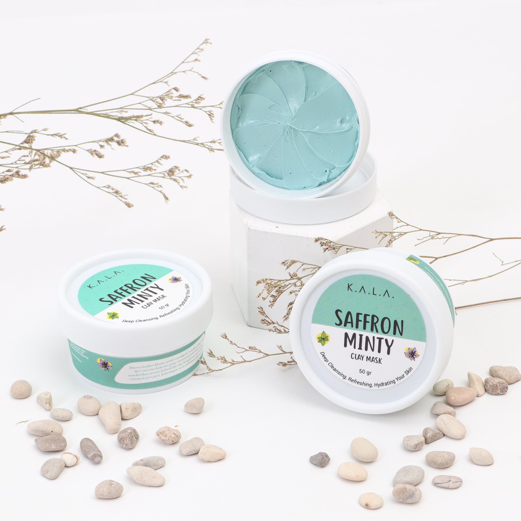 (PROMO) KALA Saffron Minty Clay Mask Exclusive Series / KALA Minty Clay Mask / Clay Mask KALA