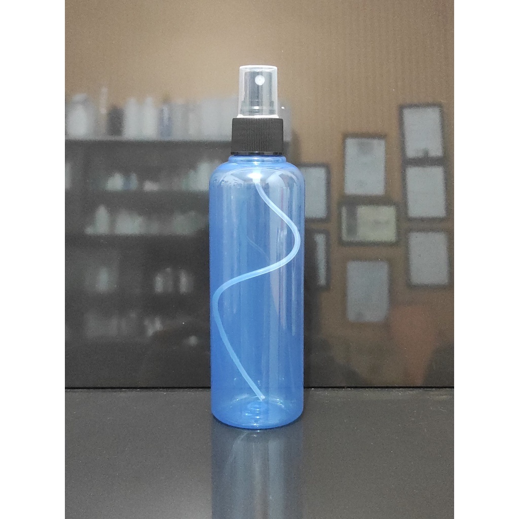 BOTOL SPRAY 250 ML BIRU SPRAY HITAM