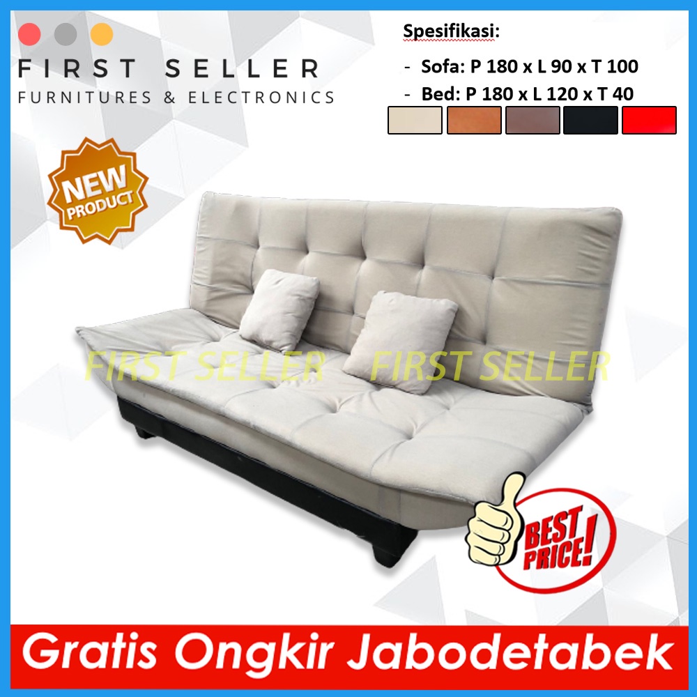 [ FREE ONGKIR ] SOFABED FLUSH TOP / SOFA BED PILLOW TOP AMARILIS SUPER NYAMAN MINIMALIS