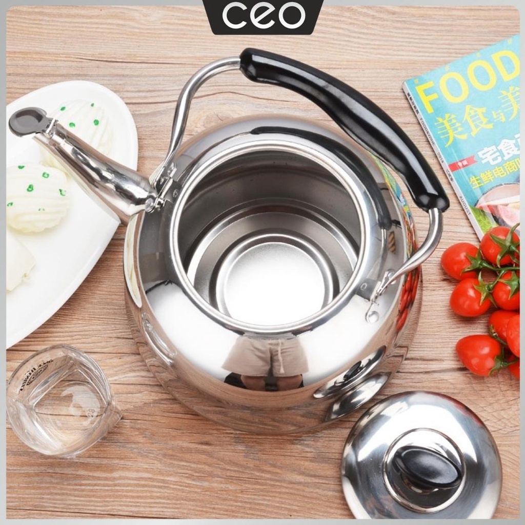 CEO Kettle Bunyi Teko Siul Stainless Stell 5 Liter Whistling Kettle Ceret Air Panas