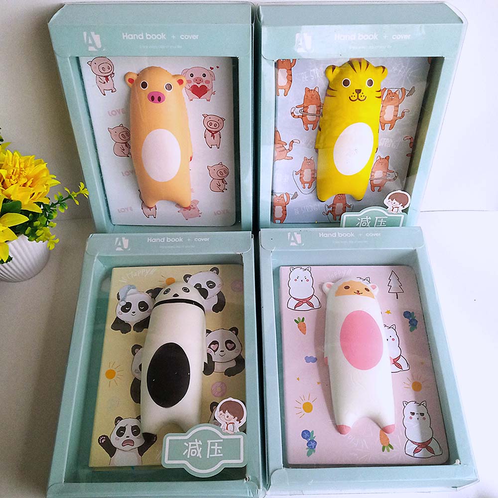 

Buku Diary Squishy Colorful Tebal Lembut - Character Zoo