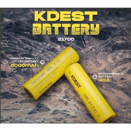 (NEW) BATERAI KDEST GOLD 21700 40A 5000 mAH (HARGA PER 1 PCS)