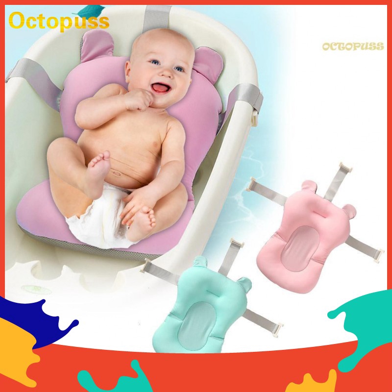 Oc Baby Newborn Bath Mat Non Slip Bathtub Floating Pad Baby