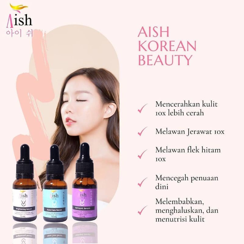 ❤ NAGITA ❤ AISH Serum Viral Korean | Serum Acne Brightening Dark Spot | BPOM