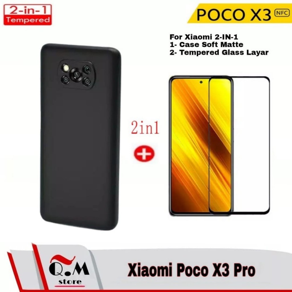 Xiaomi Poco X3 Pro / Poco X3 / X3 NFC Soft Case Slim Premium Silikon Black Matte Protection 2-IN-1