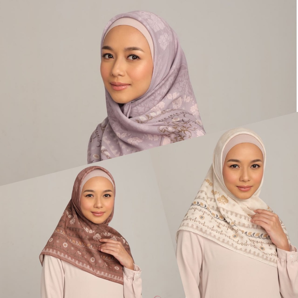 (PART 2) VOAL PRINTING Series | Scarf Kerudung Hijab Segi Empat (Voal Motif Premium)