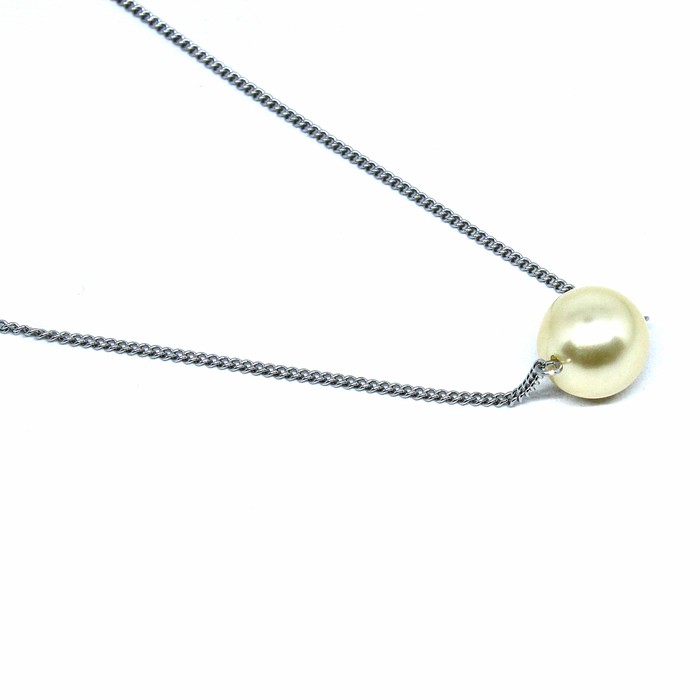 Perhiasan Kalung Mutiara Swarovski - Petite Perle Creme Necklace by AR Hestia