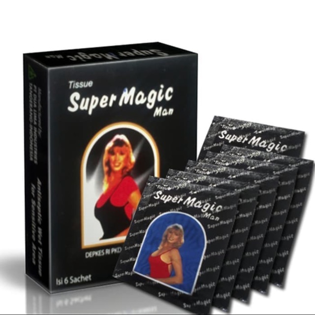 Tissue Super Magic Man Isi 6 pcs Original Mantab Terbukti