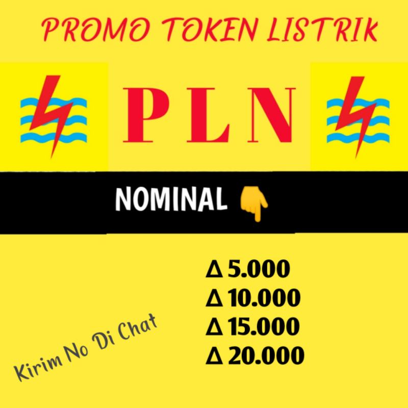 Termurah Token Listrik 5Rb,10Rb,15Rb,20Rb Proses Cepat
