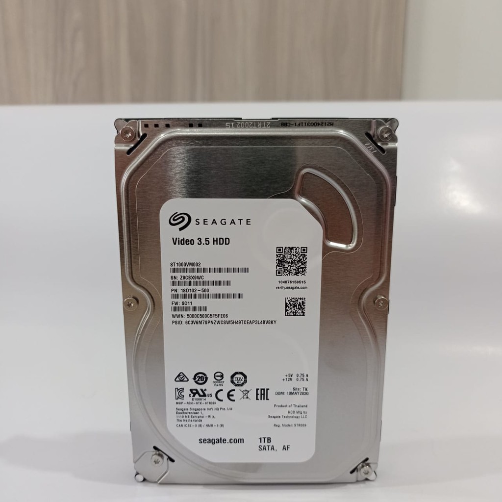 Seagate Video 3.5" 1TB (ORI) - (ST1000VM2002) - Garansi 3 Tahun