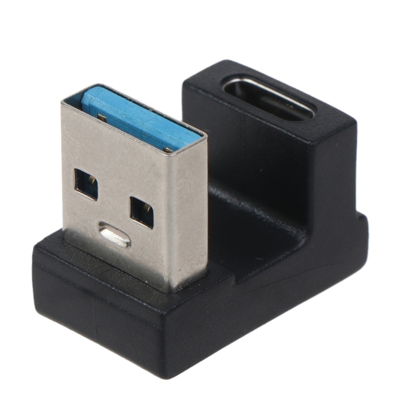 Zzz Adapter Konverter Mini USB 3.0 10Gbps Bentuk U Ke Tipe-C Untuk Laptop / Tablet