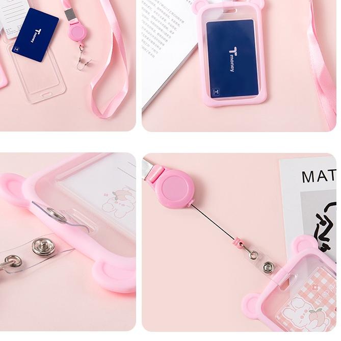 

12.12 STOK READY GANTUNGAN TALI KARTU AKSES KANTOR MRT BUSWAY LANYARD CARD HOLDER MOTIF KUCING