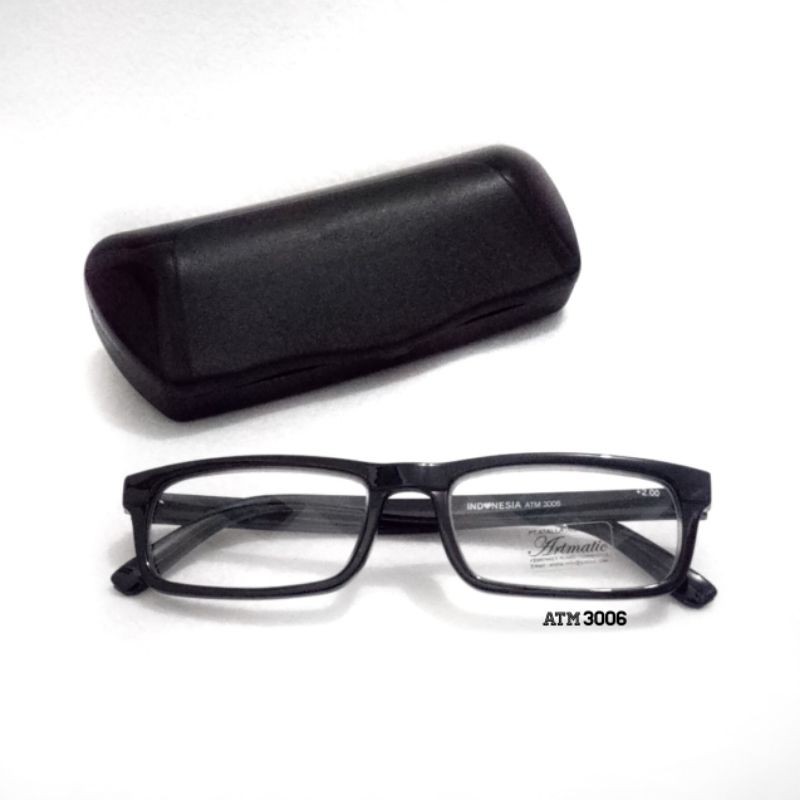 KACAMATA BACA PLUS WANITA KOTAK KOREA - ATM3006