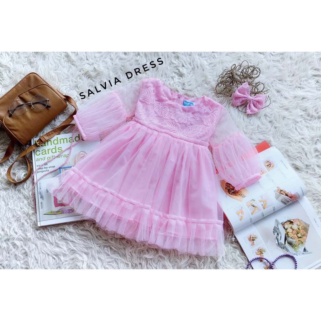 Dress Selvia Anak Unik/Gaun Pesta/Dress Anak