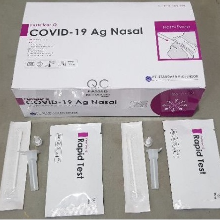 ALAT TEST SWAB ANTIGEN BIOSENSOR FASTCLEAR NASAL HANYA 2 CM SAJA  ( SEPERTI ABBOTT ) -  1 PCS KEMENK