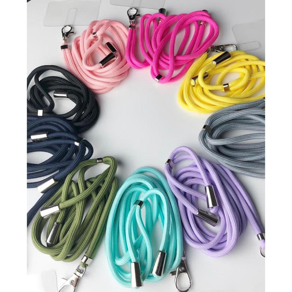 Tali Hp Viral Macaron Lanyard Version Candy Color / Gantungan Hp