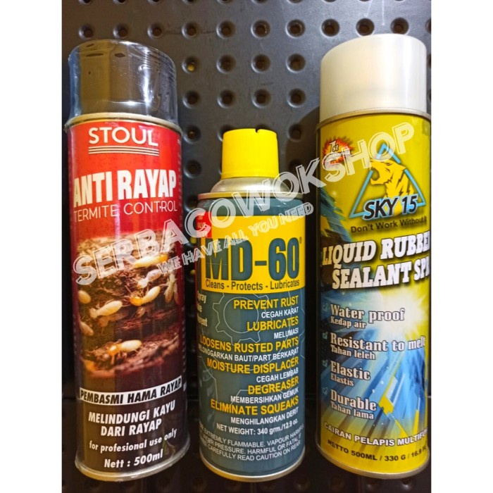 Paket Komplit Spray Sealant-Smart Cleaner-Anti Rayap-Anti Rush Karat Khusus AREA JAWA