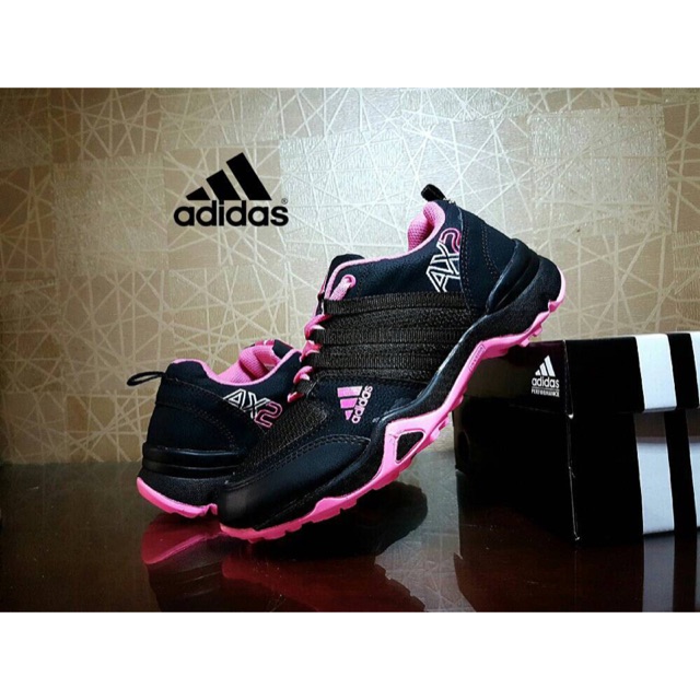 sepatu sport adidas ax2 hitam pink grade ori|sneaker adidas ax2|sepatu sport cewek|sneaker cewek l