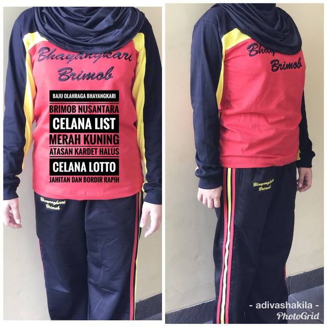 Baju Olahraga Bhayangkari Brimob Nusantara Shopee Indonesia