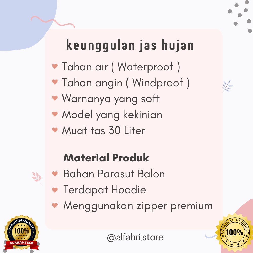 Jas hujan wanita ponco syari premium / jas hujan syar'i / jas hujan wanita / jas hujan rok wanita / jas ujan / jas hujan gamis muslimah / jas hujan dewasa wanita / jas hujan wanita anti air / jas hujan wanita gamis / mantel hujan wanita