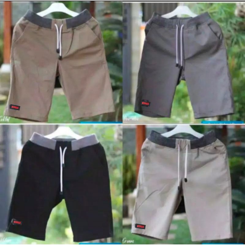 THEHIKAM Official - Celana Pendek Pria Chino Polos Surfing Distro Premium Renang Santai Pantai Kolor