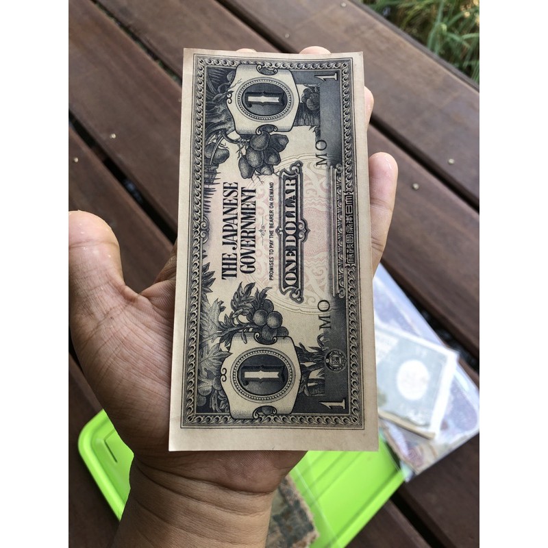 Uang Kuno Japanese Government 1 Dollar AUNC