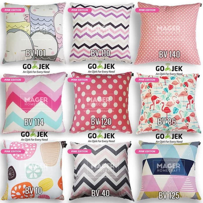 Sarung Bantal Sofa / Kursi - Uk. 60 x 60