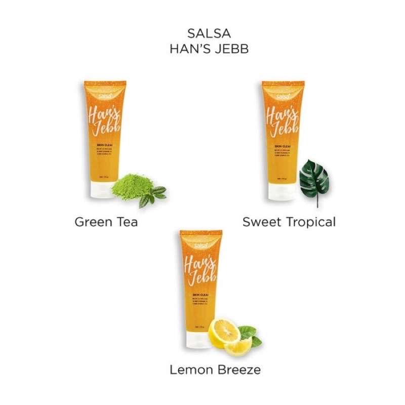 BISA COD - Salsa Hans Jebb / Spa Penghilang Daki / Gel Skin Cleanser / Lulur Tanpa Bilas 110gr