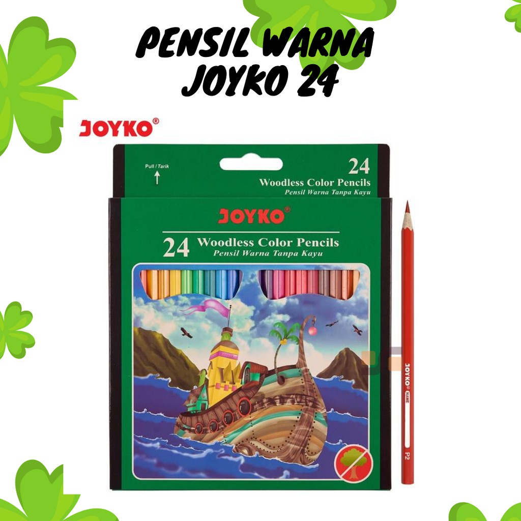 

Color Pensil / Pensil Warna Anak Joyko 24 Warna CP-104