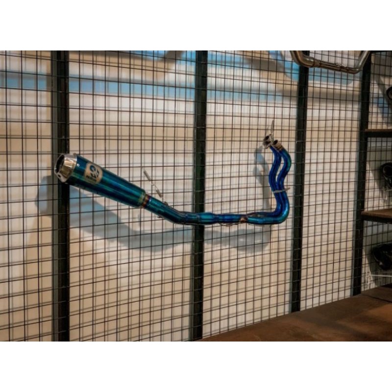 KNALPOT VILLAN PRO1 BLUE HAEDER BLUE CBR250RR NINJA250 Z250R MT25