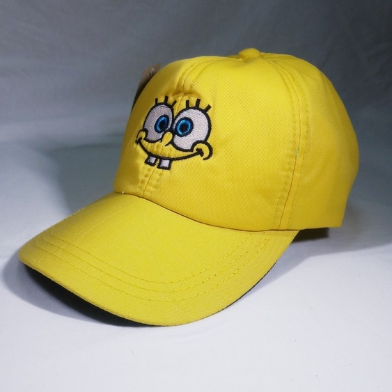 TOPI ANAK KARAKTER MOTIF KARTUN - TOPI BAEBALL SPONGEBOB - TOPI ANAK UNISEX TERBARU