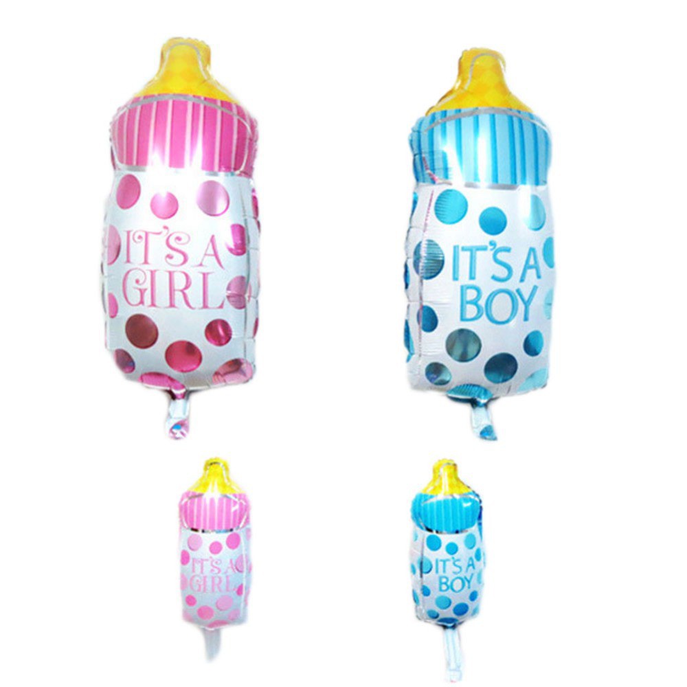 balon foil baby dot baby shower decoration dekorasi pesta balon foil dot botol bayi