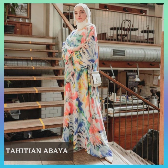 TERBARU     Bagus Fataya Collection Tahitian Abaya - Crepe Import