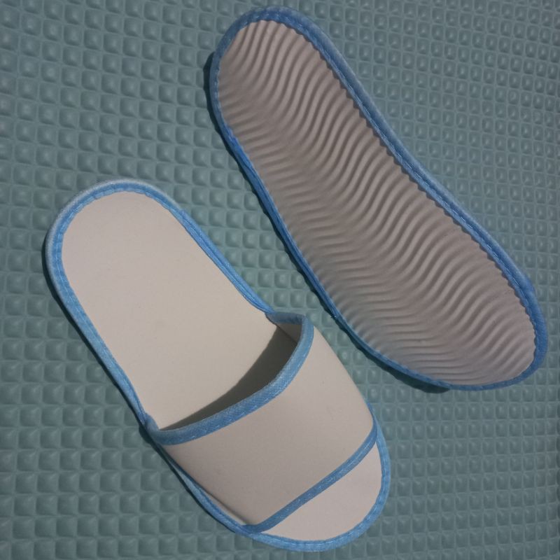 slippers #sandal lantai #sandal hotel#sovenir. sepon 4mili biru muda