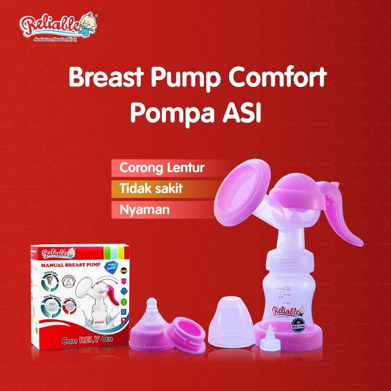 RPS-9910 Reliable Breastpump Comfort 160ml FREE VALVE+CONNECTOR