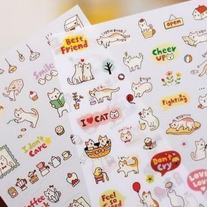 

Ini Stiker Dekoratif Korea Seri Kucing Lucu (1 Set Isi 6) Original
