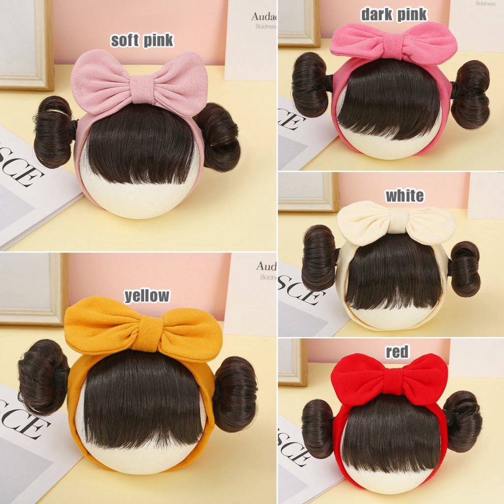 0-3 thn || Bandana Wig Korea Poni Rambut Palsu Topi Cepol Bayi Newborn Anak Catalog JNWG WG