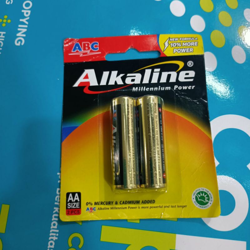 paket batre ABC Alkaline AA isi 2 pcs Alkaline A2