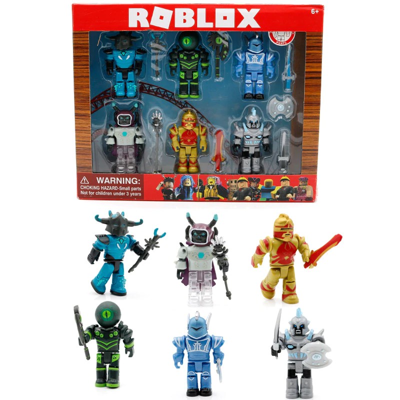 Roblox Champions Of Roblox 6 Figure Pack Shopee Indonesia - shopping special roblox series 1 alar knight of splintered skies