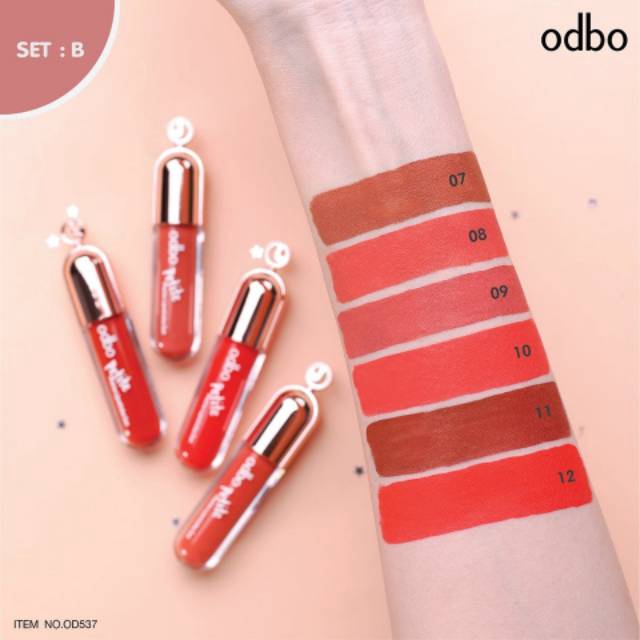 ODBO Petite Matte Lipsticks Set #OD537 Thailand Korea / Cosmetic / Lip Tint Gloss Creamy Pigmented