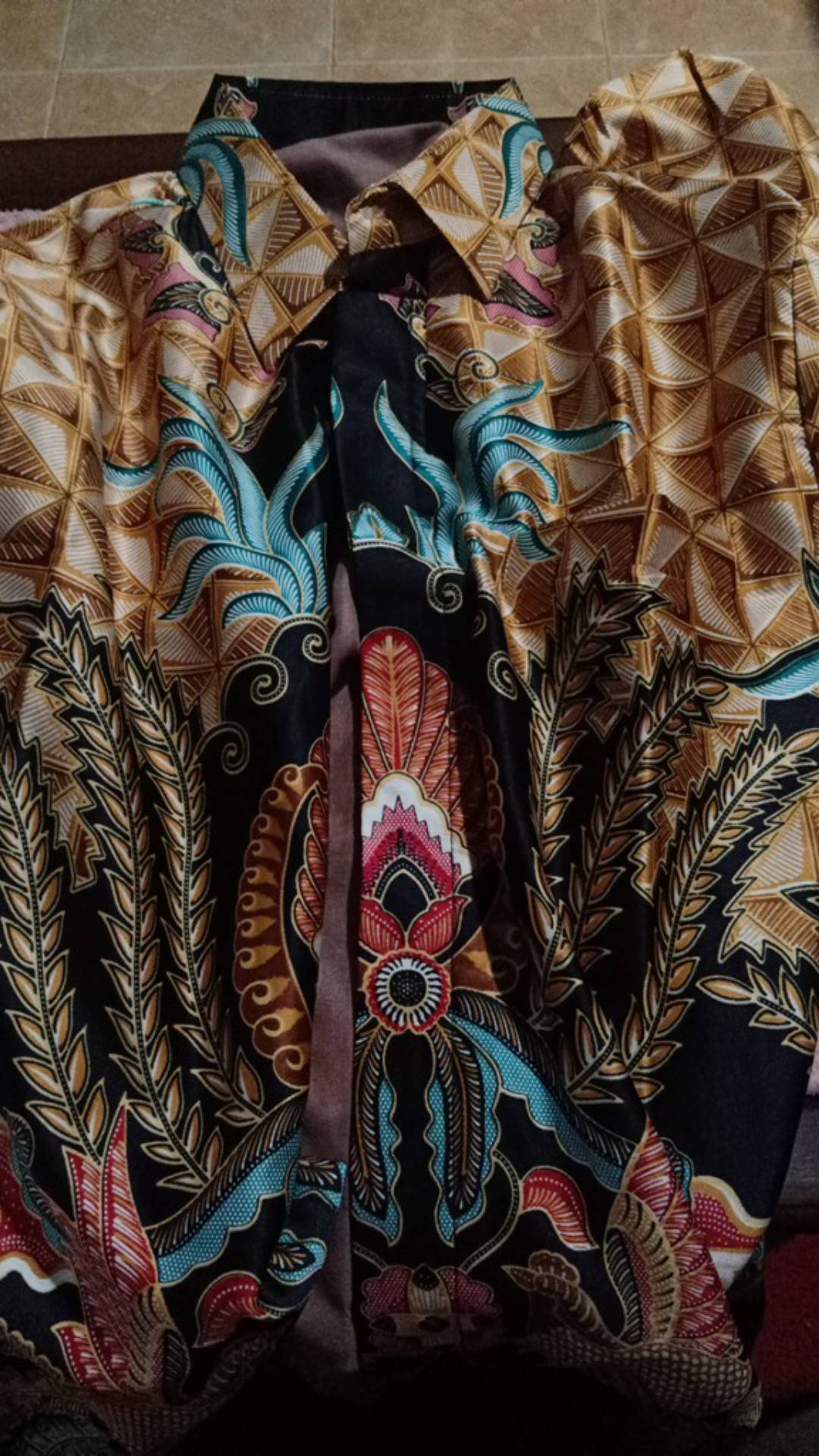 Atasan Batik Premium - Semi Sutra Sutera Silky Kombinasi Furing Istimewa Super Licin Dan Kilau