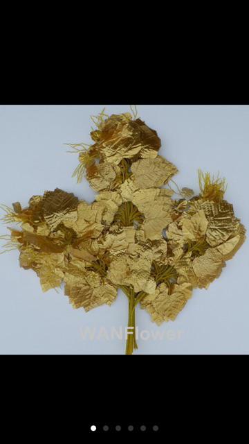 Wanflower Daun Anggur * Silver (perlusin)