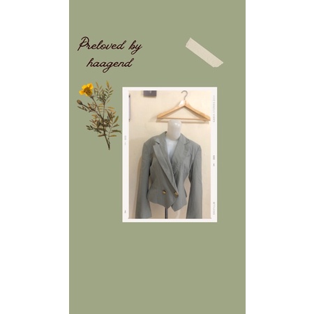 preloved blazer crop