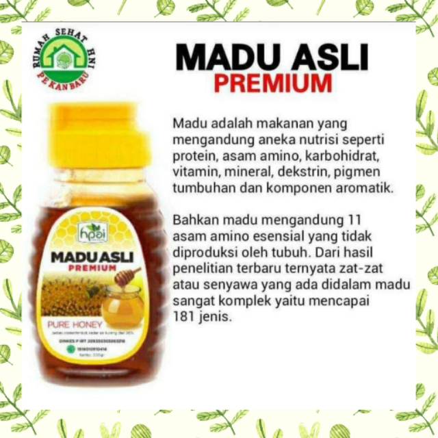 

Madu Asli Premium HNI HPAI