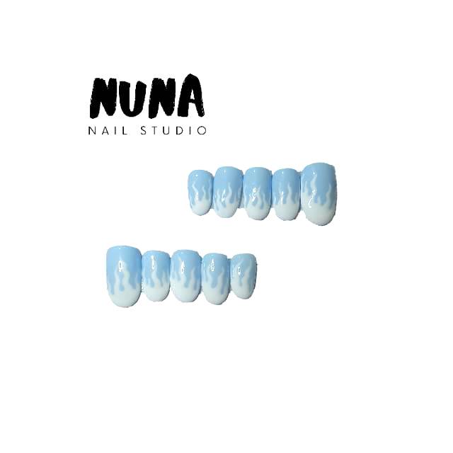 1212 Kuku Palsu Api / wedding nails / press on nails / fake nails / nailart / handmade / gel polish