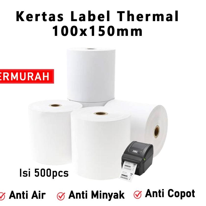 

(TREN TERBARU) UG Sticker Kertas Thermal / Thermal Label 100 x 150 mm A6 500 pcs