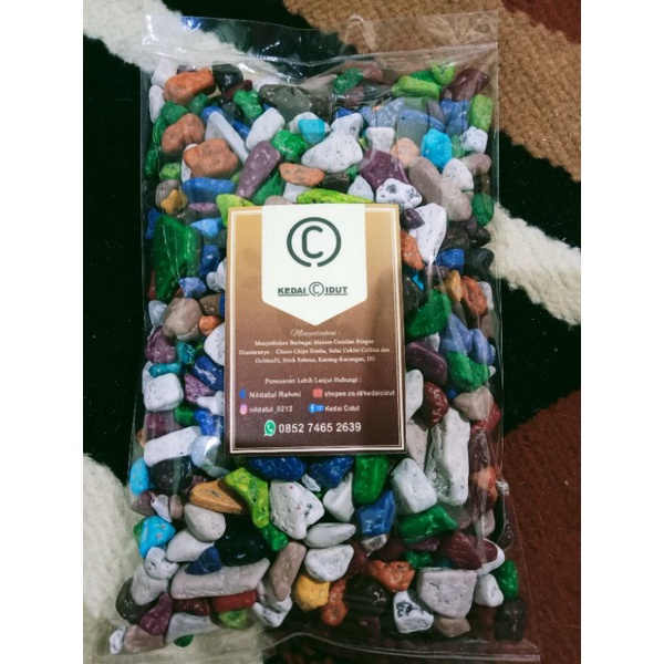 

Coklat Kerikil Mesir Coklat Batu Warna Warni kemasan 1000gr 1kg