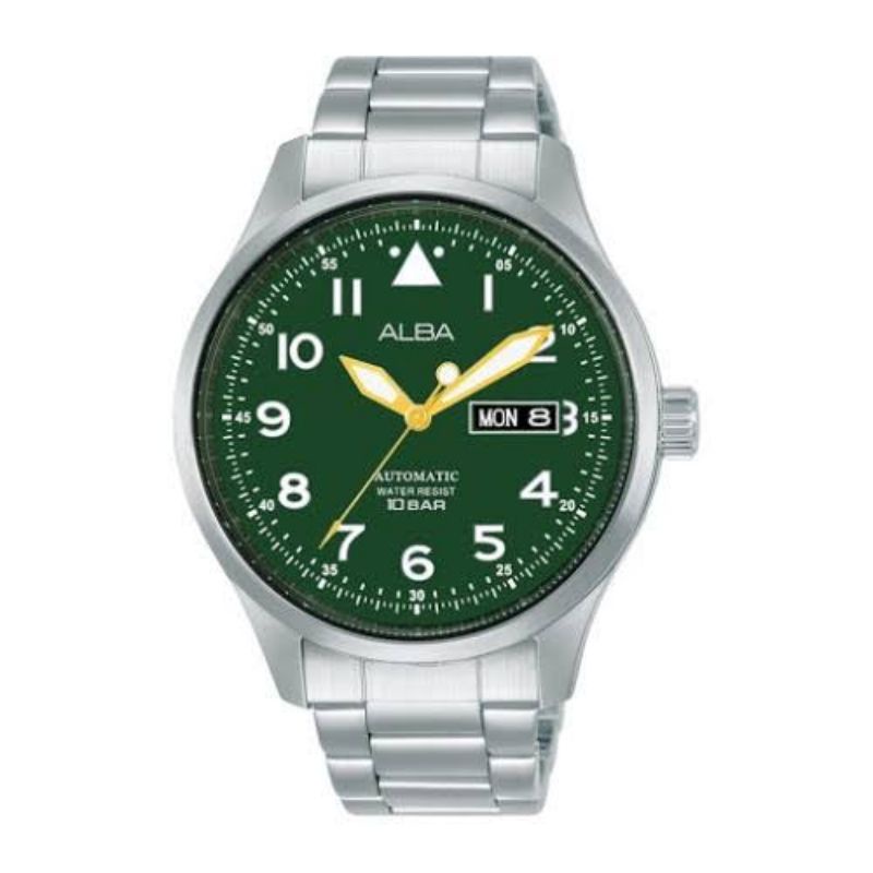 angelswatch jam tangan alba pria original AL4199 AL4199X1 garansi 1 tahun resmi/ jam tangan alba/ jam tangan pria green dial